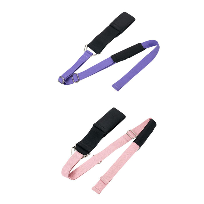 Crofta Yoga Elastic Band Portable Foldable for Cheerleading Training Home Gym Sport Purple