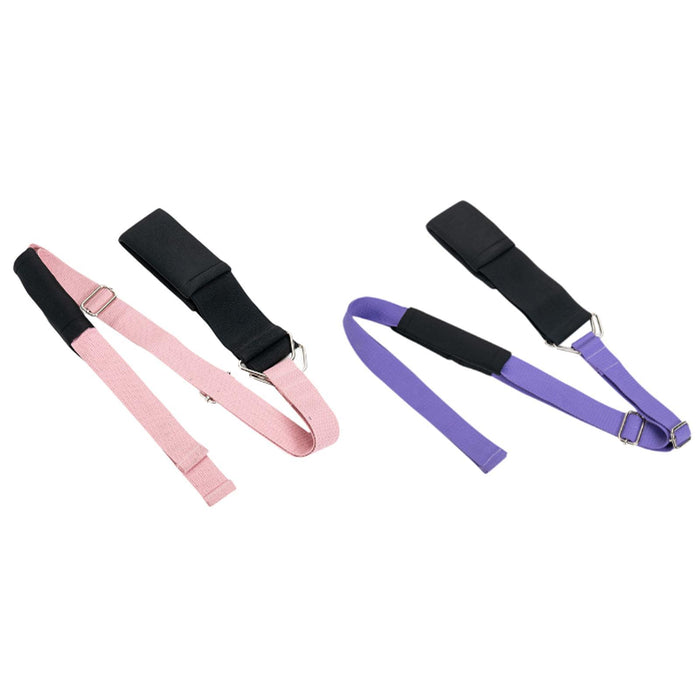 Crofta Yoga Elastic Band Portable Foldable for Cheerleading Training Home Gym Sport Purple