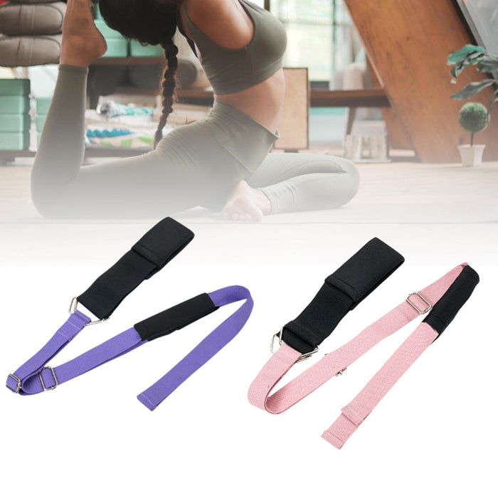 Crofta Yoga Elastic Band Portable Foldable for Cheerleading Training Home Gym Sport Purple