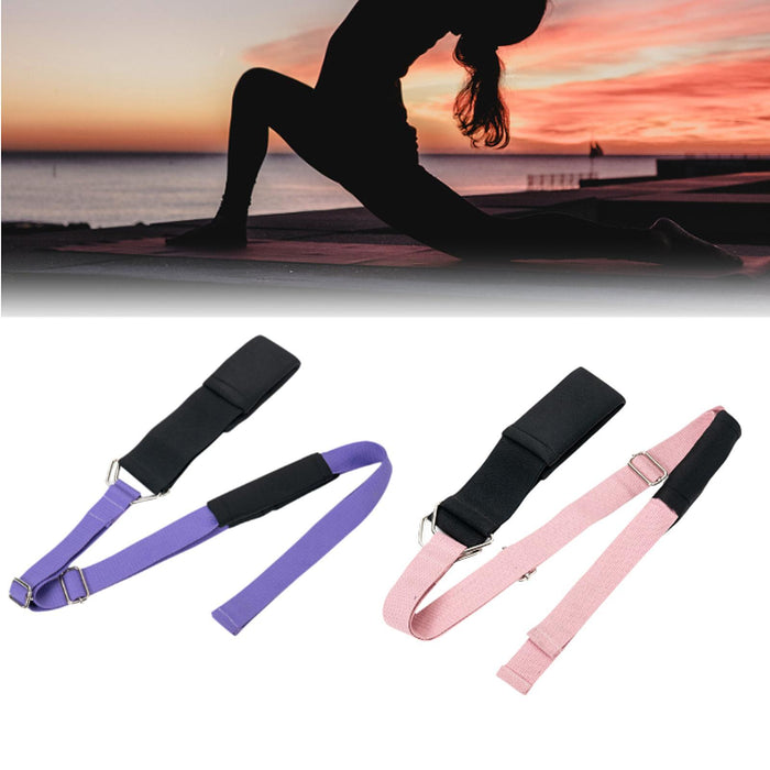 Crofta Yoga Elastic Band Portable Foldable for Cheerleading Training Home Gym Sport Purple