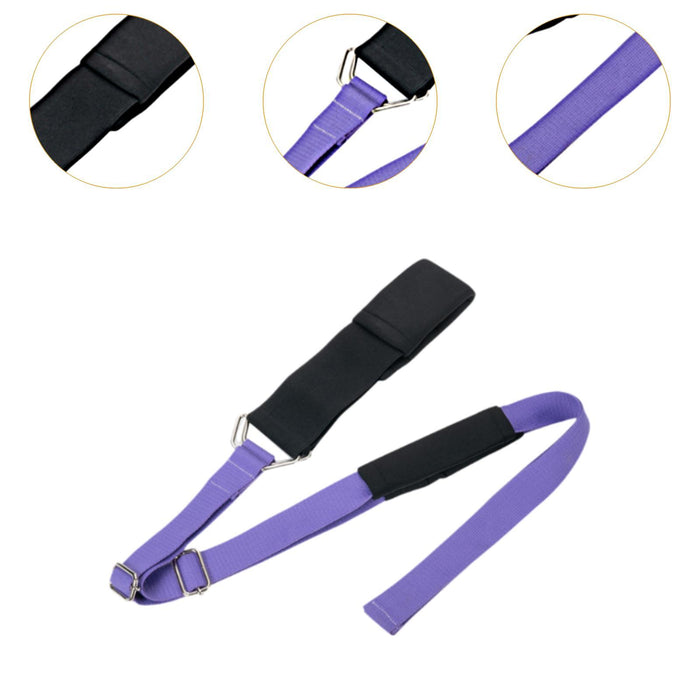 Crofta Yoga Elastic Band Portable Foldable for Cheerleading Training Home Gym Sport Purple