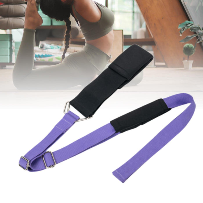 Crofta Yoga Elastic Band Portable Foldable for Cheerleading Training Home Gym Sport Purple