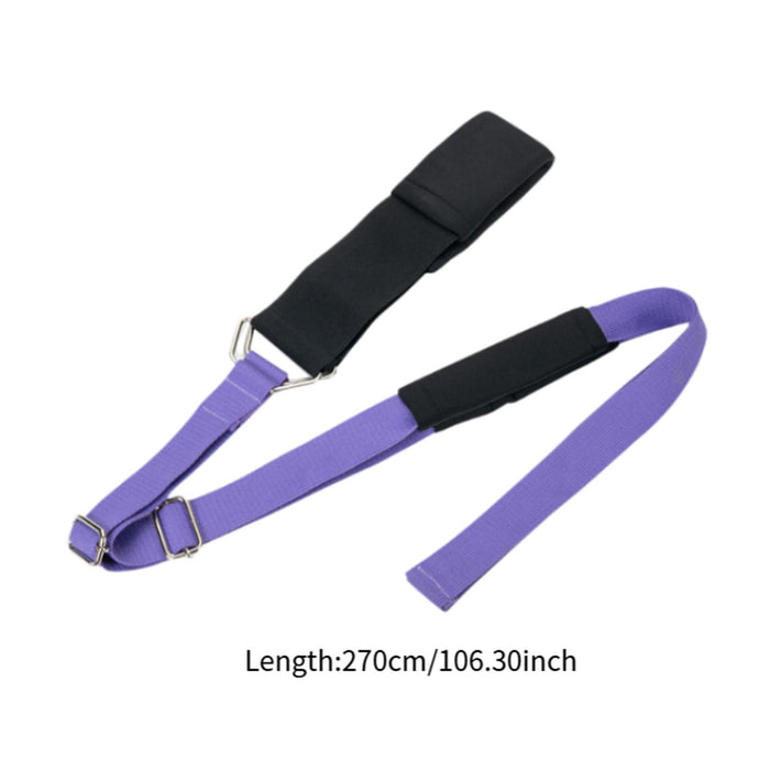 Crofta Yoga Elastic Band Portable Foldable for Cheerleading Training Home Gym Sport Purple