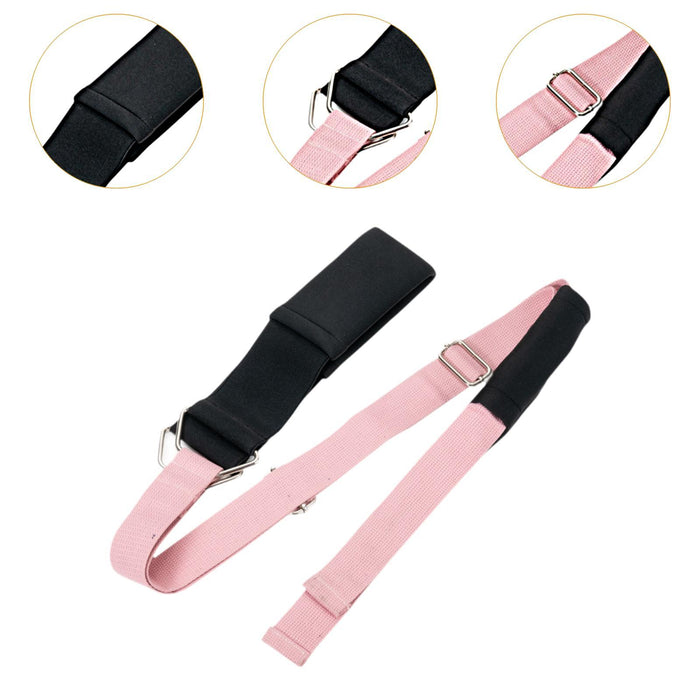 Crofta Yoga Elastic Band Portable Foldable for Cheerleading Training Home Gym Sport Pink