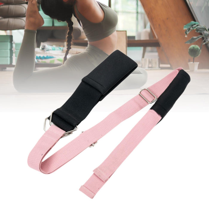 Crofta Yoga Elastic Band Portable Foldable for Cheerleading Training Home Gym Sport Pink