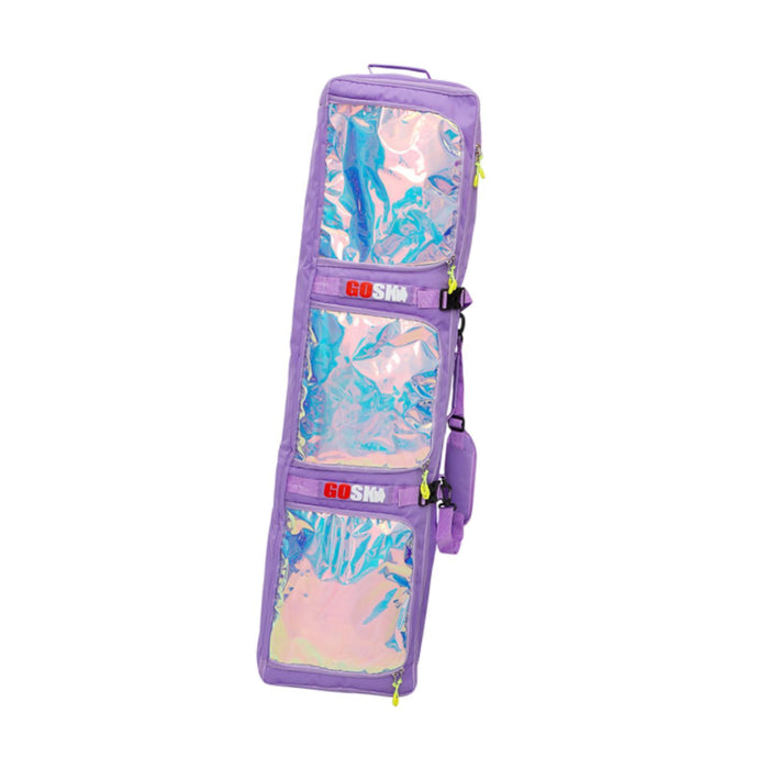 Crofta Kids Ski Bag with Wheels Storage Handbag for Men Airplane 2 Sets Skis Purple