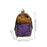 Crofta Basketball Backpack Sports Accessories Storage Bag for Swim Football Outdoor Khaki with Purple