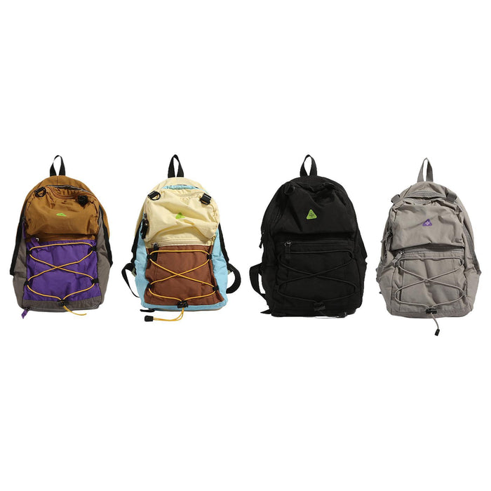 Crofta Basketball Backpack Sports Accessories Storage Bag for Swim Football Outdoor Khaki with Purple