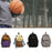 Crofta Basketball Backpack Sports Accessories Storage Bag for Swim Football Outdoor Khaki with Purple