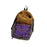 Crofta Basketball Backpack Sports Accessories Storage Bag for Swim Football Outdoor Khaki with Purple