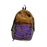 Crofta Basketball Backpack Sports Accessories Storage Bag for Swim Football Outdoor Khaki with Purple