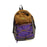 Crofta Basketball Backpack Sports Accessories Storage Bag for Swim Football Outdoor Khaki with Purple