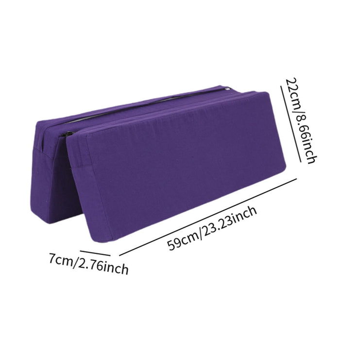 Crofta Yoga Bolster Pillow Accessories Floormat for Poses Modification Yoga Fitness Violet