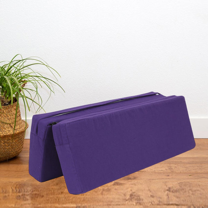 Crofta Yoga Bolster Pillow Accessories Floormat for Poses Modification Yoga Fitness Violet