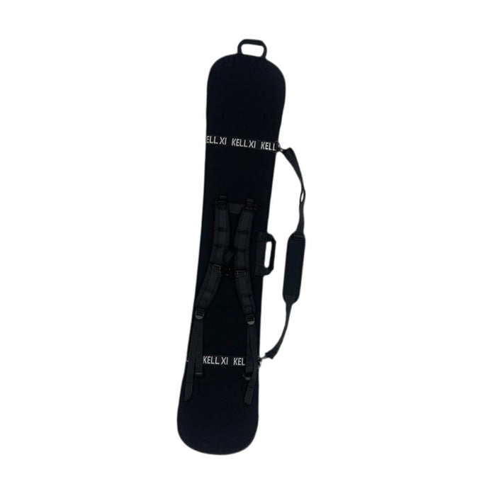 Crofta Snowboard Sleeve with Binding on Backpack Pack Neoprene Snowboard Protection Black 138cm