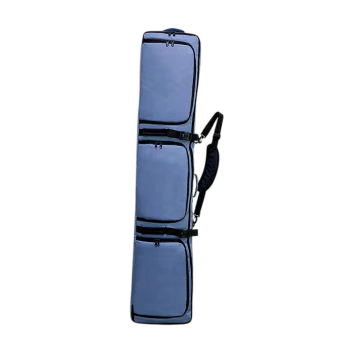 Crofta Ski Bag Wheeled for Adults with Handle Transport Snowboard Sleeve for Skiing Blue