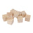 Crofta 20 Pieces 25mm Unfinished Wooden Shapes Blocks Cubes Embellishments for Wood Crafts