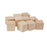 Crofta 20 Pieces 25mm Unfinished Wooden Shapes Blocks Cubes Embellishments for Wood Crafts