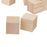 Crofta 20 Pieces 25mm Unfinished Wooden Shapes Blocks Cubes Embellishments for Wood Crafts