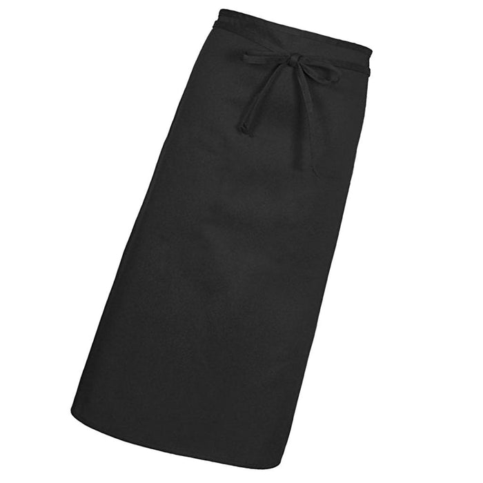 Crofta 2 Piece Men Women Black Restaurant Chef Half Apron Waist Apron