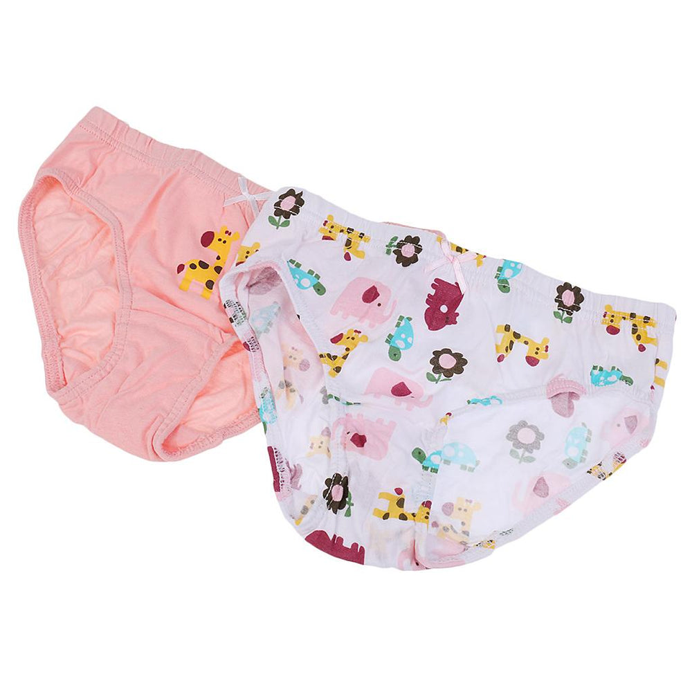 Crofta 2 Piece Children's Underwear Briefs Boys/Girls Panties 5-6T Giraffe Girls