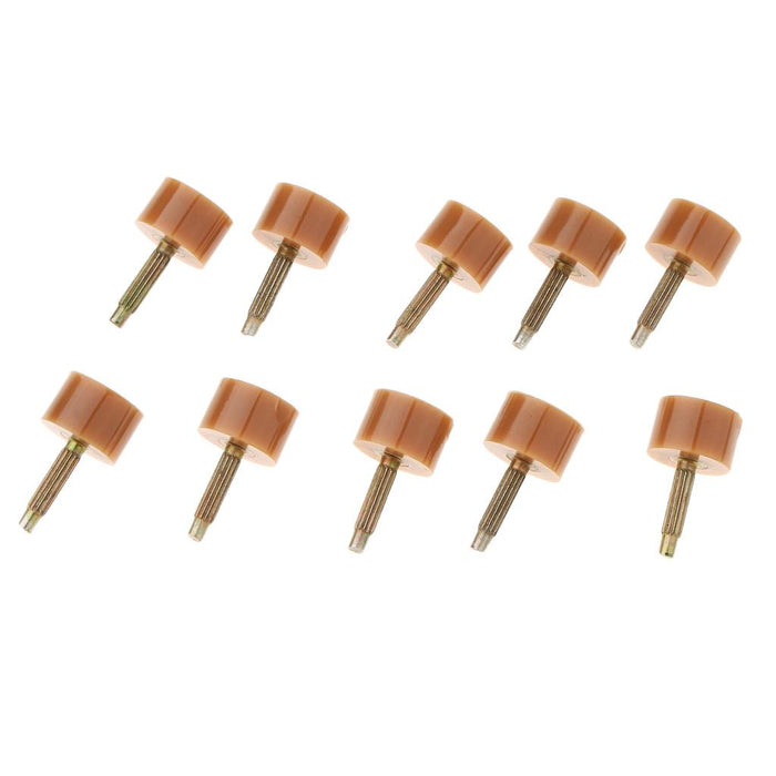 Crofta 10Pairs High Heel Replacement Tip for Shoe Repair 9mm/10mm Small Beige 10mm