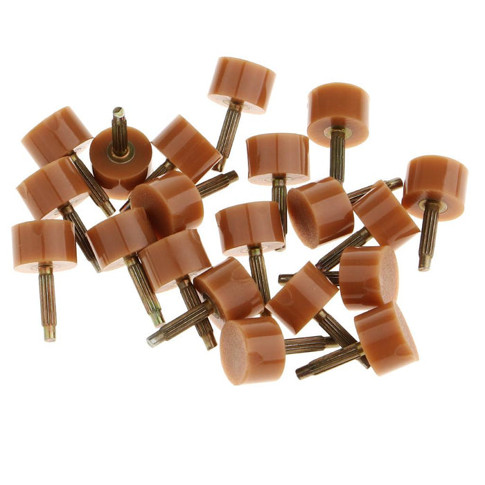 Crofta 10Pairs High Heel Replacement Tip for Shoe Repair 9mm/10mm Small Beige 10mm