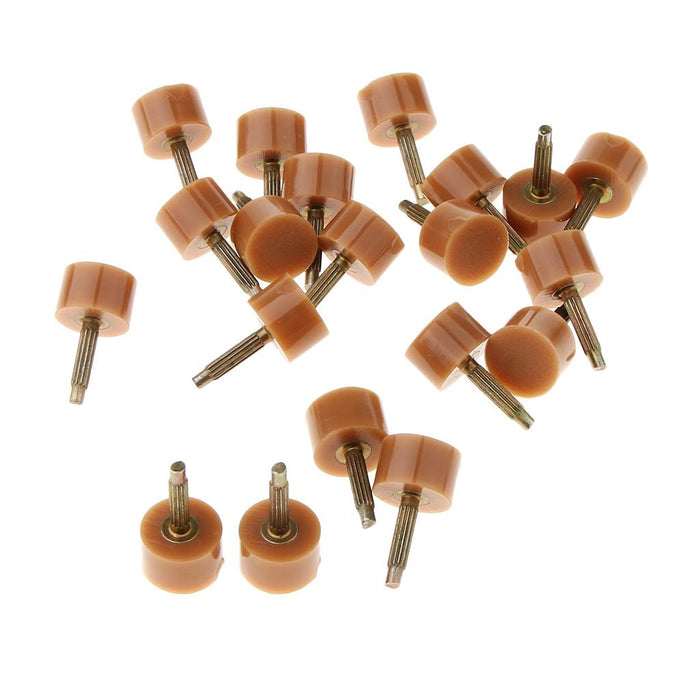 Crofta 10Pairs High Heel Replacement Tip for Shoe Repair 9mm/10mm Small Beige 10mm