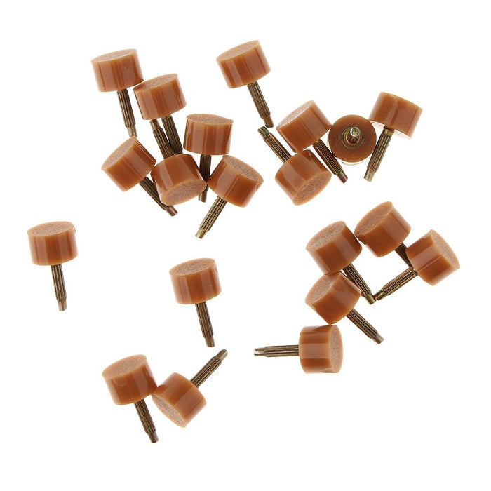 Crofta 10Pairs High Heel Replacement Tip for Shoe Repair 9mm/10mm Small Beige 10mm