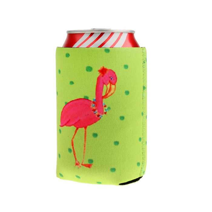 Crofta 2 Pair Flamingo Stubby Beer Soda Can Beverage Holder Chilling Sleeve