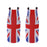 Crofta 2 Pair Britain UK Flag Stubby Beer Soda Tin Can Chilling Wrap Cooler Holder