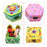 Crofta 5pcs Unpainted Wooden Jewelry Box DIY Storage Treasure Toy Case 9 X 5 X 5cm