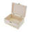 Crofta 5 Pieces Plain Unpainted Natural Wooden Storage Box Memory Chest Craft Boxes