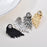 Crofta 2 Pairs Fashion Women Angel Feather Wing Earrings Rhinestone Dangle Ear Stud