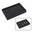 Crofta Jewelry Storage Tray for Earrings Bracelet Women 227x146x31mm Leather Black