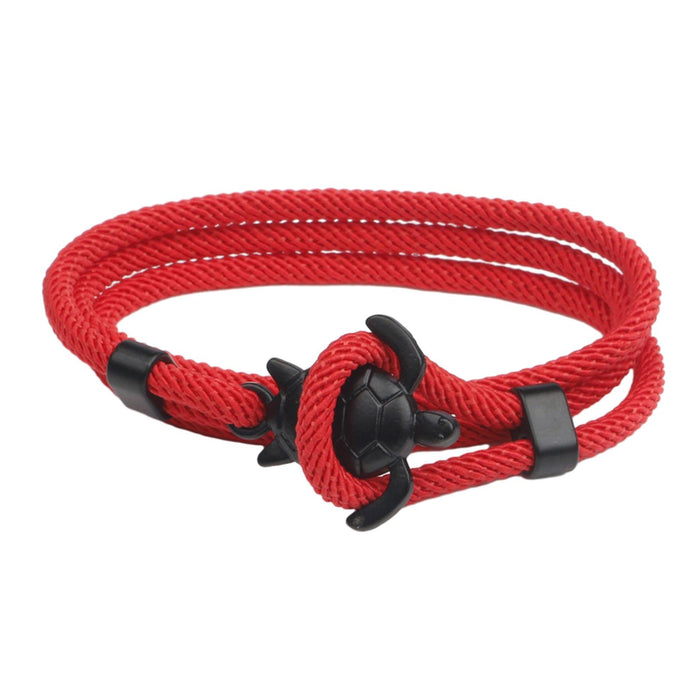 Crofta Turtle Hook Bracelet Fashion Women Bracelet for Lovers Male and Female Red