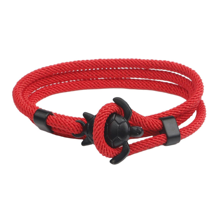 Crofta Turtle Hook Bracelet Fashion Women Bracelet for Lovers Male and Female Red