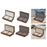 Crofta Wooden Jewelry Box Holder Rectangle Jewelry Case for Wedding Home Decoration black walnut white