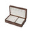 Crofta Wooden Jewelry Box Holder Rectangle Jewelry Case for Wedding Home Decoration black walnut white