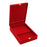 Crofta Wedding Jewelry Set Gift Box Red Velvet Jewelry Box for Valentine Gift Gifts 20cmx26cmx7.5cm