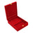 Crofta Wedding Jewelry Set Gift Box Red Velvet Jewelry Box for Valentine Gift Gifts 20cmx26cmx7.5cm