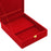 Crofta Wedding Jewelry Set Gift Box Red Velvet Jewelry Box for Valentine Gift Gifts 20cmx26cmx7.5cm