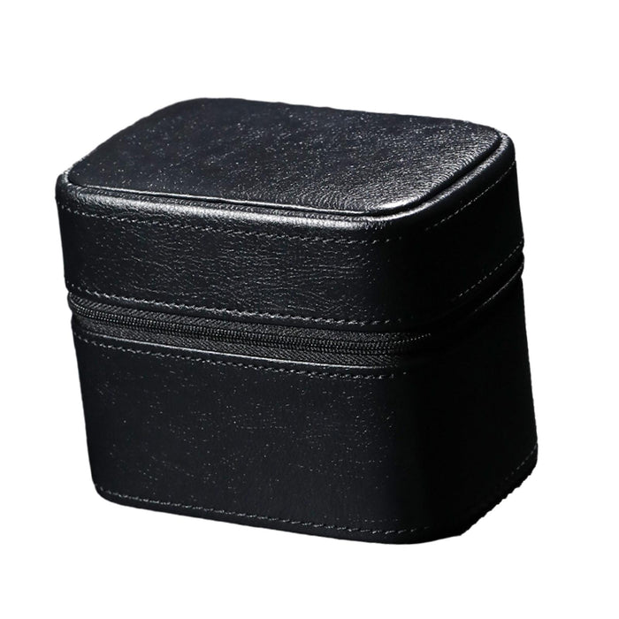 Crofta Watch Jewelry Box Container Watch Storage Travel Case Jewelry Organizer Case Black