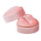 Crofta Heart Shape Ring Bearer Box Gift Box Jewelry Storage Box Durable Ring Holder Pink