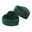 Crofta Heart Shape Ring Bearer Box Gift Box Jewelry Storage Box Durable Ring Holder Green