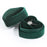 Crofta Heart Shape Ring Bearer Box Gift Box Jewelry Storage Box Durable Ring Holder Green