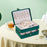 Crofta Jewelry Storage Box Chic Jewelry Organizer Display for Pendant Earrings Stud Green