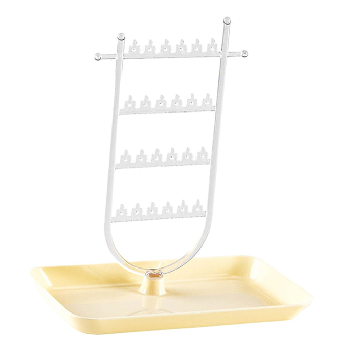 Crofta Earrings Organizer Earring Holder Stand Ear Studs Rack Jewelry Display Stand Clear