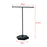 Crofta T Bar Jewelry Stand Display Jewelry Organizer Holder for Shopping Mall Props Black Black Base