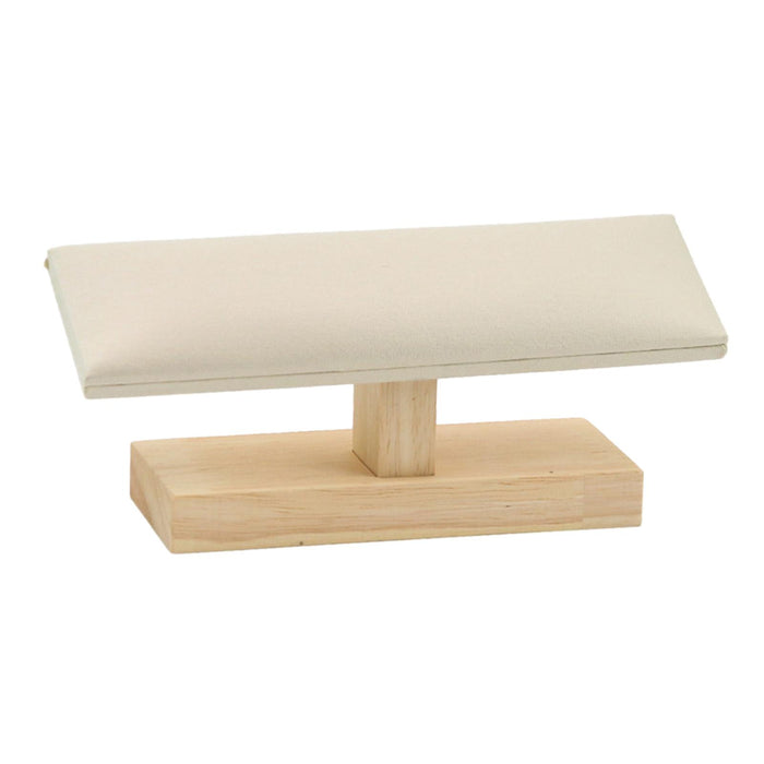 Crofta Wooden Bracelet Holder Wristwatch Rack for Shopping Mall Jewelry Store Store Beige Yellow